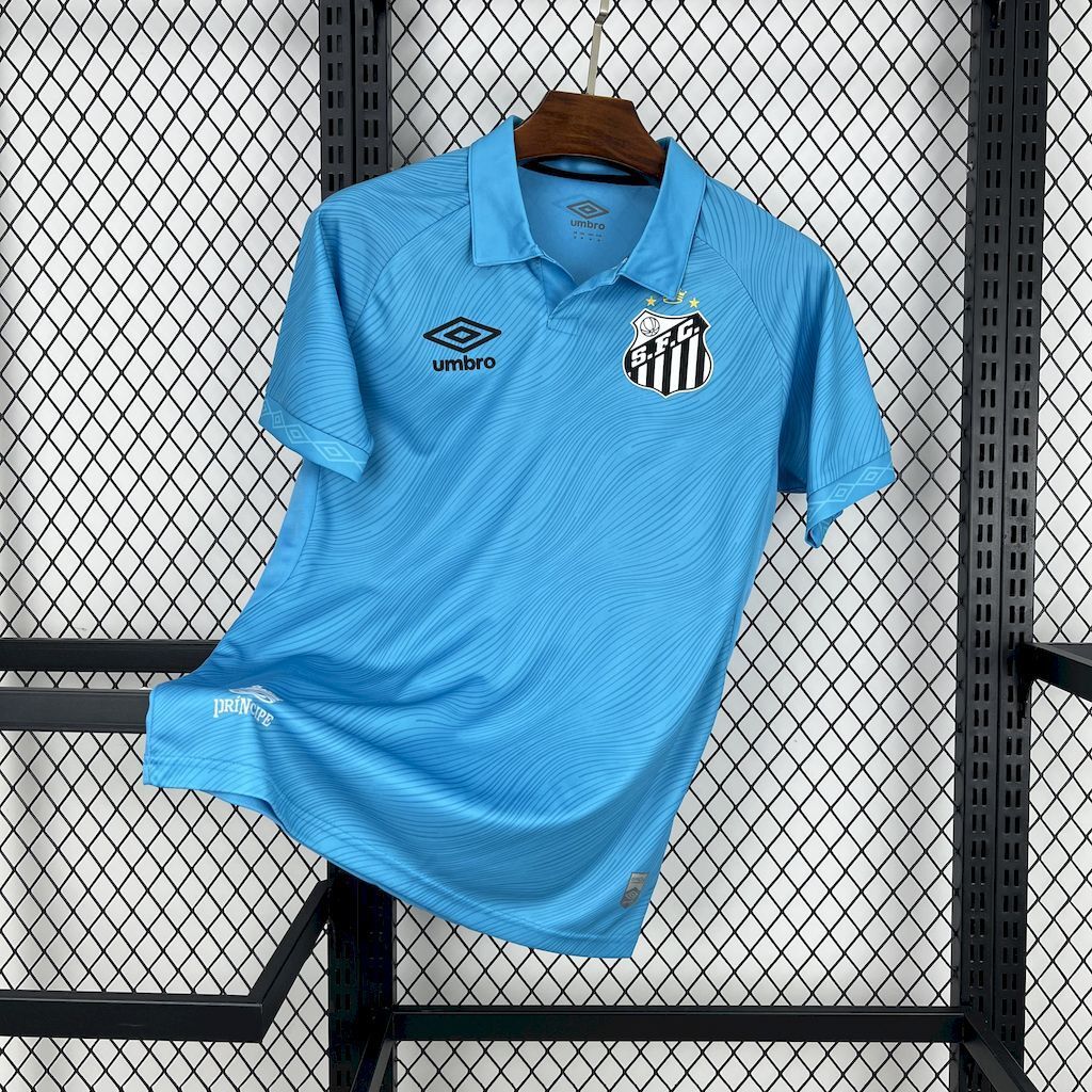Camisa Santos 25/26 Torcedor Edição Especial Umbro Masculina - Azul+Preto
