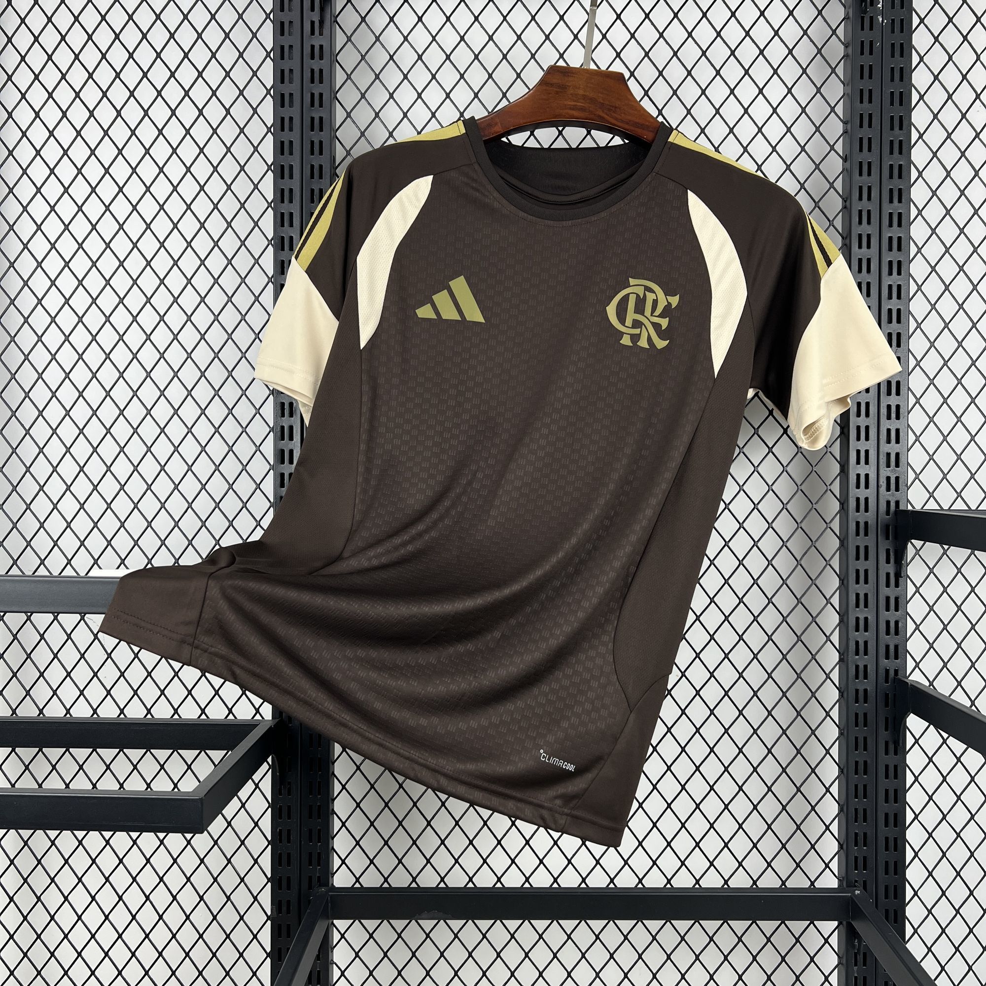 Camisa Flamengo 2026/27 Treino Adidas Masculina - Bege